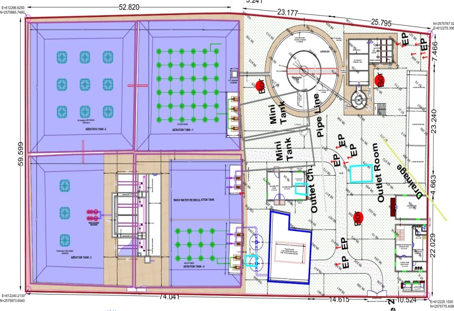 Water Treatment Plant Layout